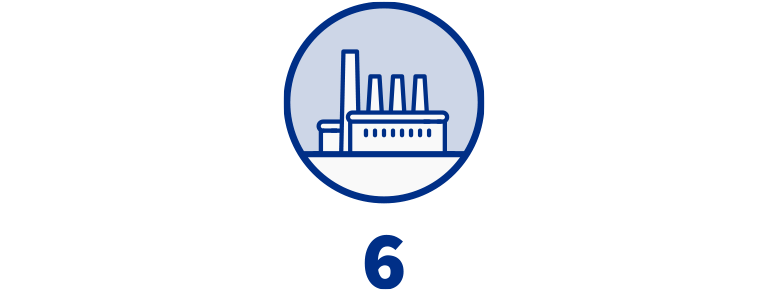6 HIPRA production plants